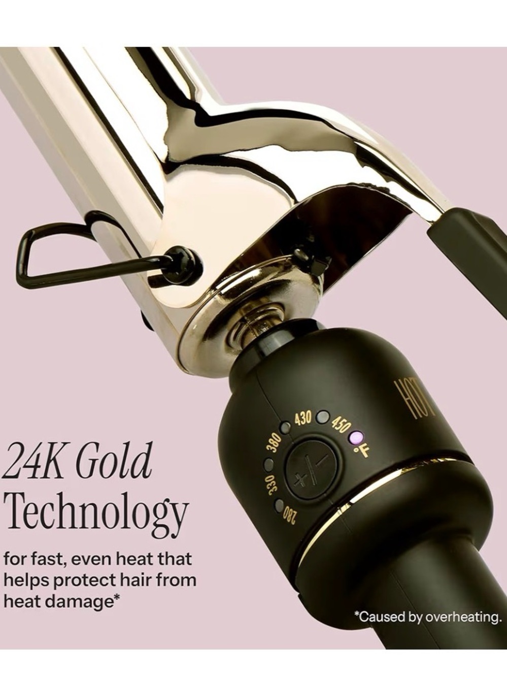 HOT Tools 24K Gold Professional 1" Extended Barrel Curling Iron NWOT - Picture 2 of 7